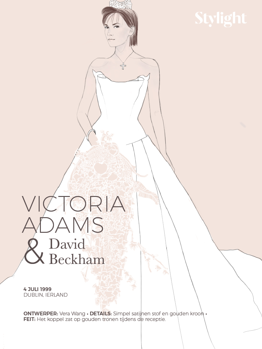 Stylight Memorabele trouwjurken Victoria David Beckham