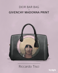 Stylight bar tas Dior met Givenchy Madonna print