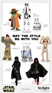 Stylight 8 stijliconen als Star Wars karakters witte achtergrond