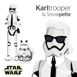 Karl Lagerfeld en Choupette als Stormtroopers Stylight