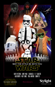 Star Wars Movie Poster with Fashion Icons