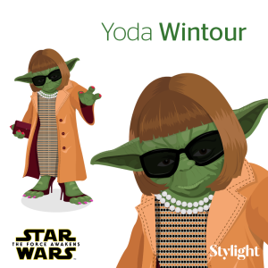 Anna Wintour as Star Wars Yoda