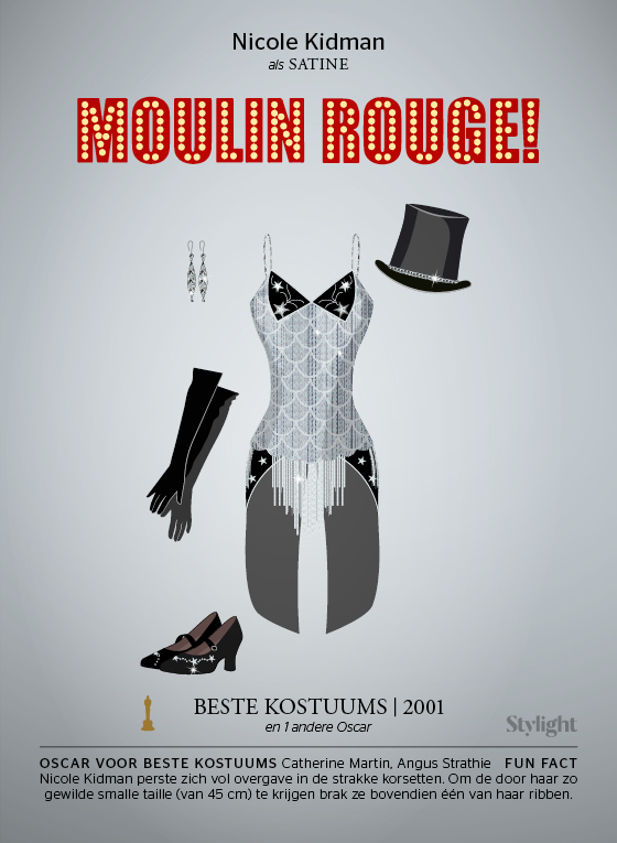 Oscars showgirl pakje en hoed Mouling Rouge Stylight