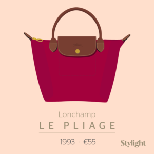 Designer tas rode canvas Pliage Longchamp Stylight