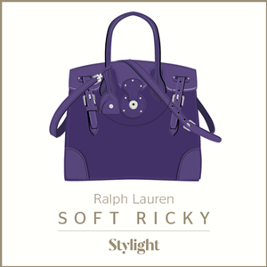 Designer tassen paarse Soft Ricky bag Ralph Lauren Stylight