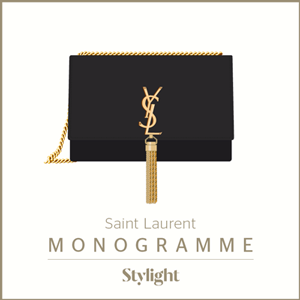 Stylight designer handtassen zwart schoudertasje met gouden hengsel