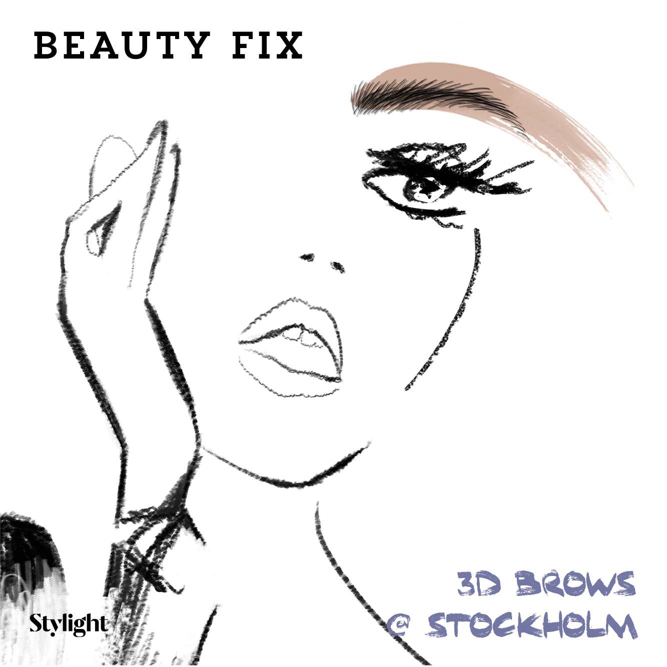 Stockholm make-up wenkbrauwen Stylight
