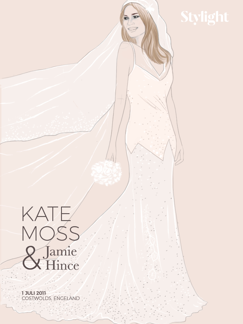 Stylight Memorabele trouwjurken Kate Moss